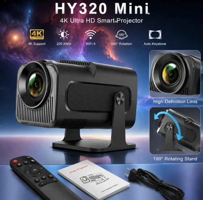 Проектор FOREV Hy320 Mini EU black
